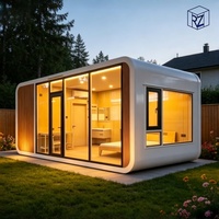 Maison préfabriquée Apple Pod House, hébergement écologique de luxe pour le tourisme, maison intelligente, énergie solaire, verrière panoramique, complexe hôtelier Ray-Zen