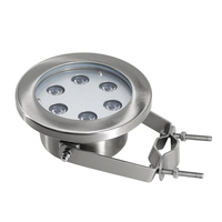 Lampe fontaine à LED 6*3W RGB DMX Corps en acier inoxydable 12V/24V IP68 Spot sous-marin étanche pour piscines