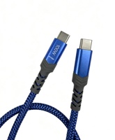 Kabel USB Produsen Kustomisasi Kelas Atas Dual Type-C 100W 5A 10Gbps 3.2 Gen 2 OEM ODM Laptop Penyimpanan Eksternal Nilon