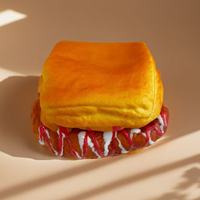 Balle anti-stress personnalisée en forme de crêpe moelleuse, avec logo imprimé, cadeau promotionnel en PU pour restaurants, bureaux matinaux et thérapie manuelle