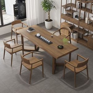 <b>Chinese</b> Style Solid Wood <b>Tea</b> Table And Chair <b>Set</b> Living Room Office Furniture Durable Modern Design - Product Image 1