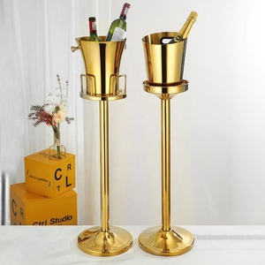 Party Ice <strong>Drink</strong> Cooler <strong>Stand</strong> Wine Ice Bucket High Quality Detachable Stainless Steel Champagne Bucket <strong>Stand</strong> - Product Image 2