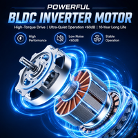 Lave-linge/sécheuse tout-en-un avec moteur BLDC 10 kg, boîtier en acier inoxydable, classe énergétique A, lavage rapide en 15 min, tambour cubique 3D