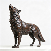 Sculpture d'Ongue en Bronze Allongée Tenant une Coquille, Statue d'Animal en Bronze pour la Décoration de Jardin, de Maison et de Paysage