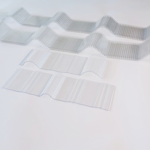 Modern Industrial Polycarbonate Clear Corrugated Roofing Panels Wavy Sunlight Transparent <strong>Plastic</strong> Ceiling for Hotel <strong>Roofs</strong> - Product Image 1