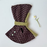 Cape personnalisée en jade Yuy à pois de 10 cm pour poupées BJD KT, vêtements pour poupées à l'échelle 1/6, modèle SQ089, automne-hiver, vente en gros