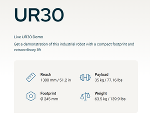 Robot UR30 per Impilamento Pallet, Produttore di Robot Transpallet - Product Image 2