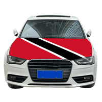 Vente en gros 120x150cm Trinidad_and_Tobago housses de capot de voiture drapeau abordable résistant à l'usure et Durable couverture de capot de moteur de voiture