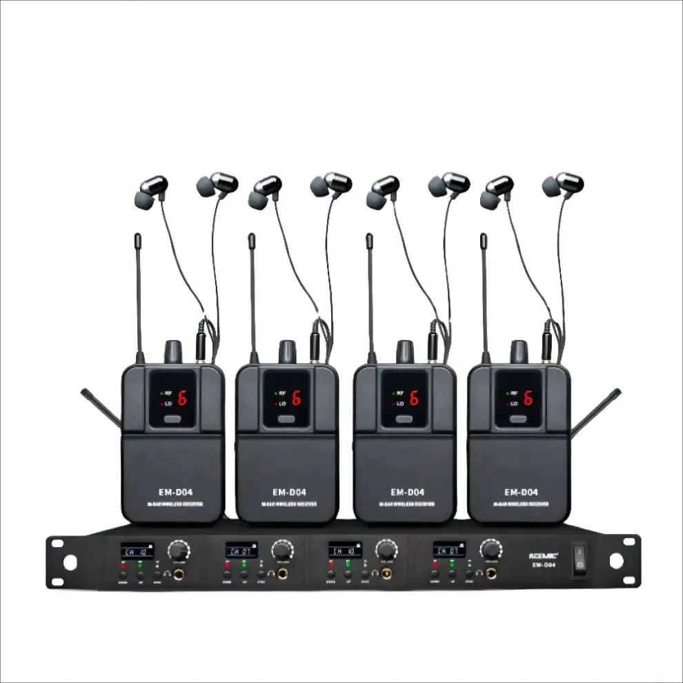 Demao Professional wireless stage monitor in ear monitor system performance monitor cuffie