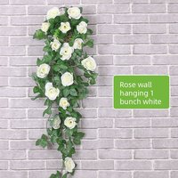 Vigne rose artificielle de couleur et de longueur personnalisées pour la décoration créative de plafonds muraux et de voûtes de roses