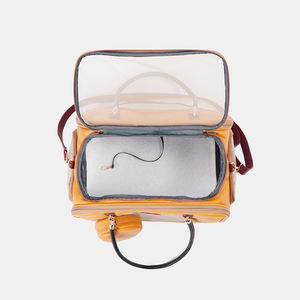 Tas Pengangkut Hewan Peliharaan dengan Roda untuk Anjing Kucing, Tas Perjalanan Luar Ruangan, Ransel Kulit dengan Kantong Camilan, Tas Troli Hewan Peliharaan, Tas Pengangkut Anjing - Product Image 3