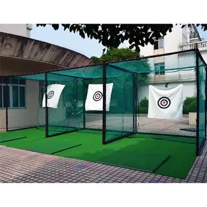 Redes de prática de golfe 3x3x3m, alvo de golfe usado para curso de treinamento de golfe
