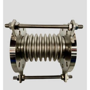 Raccords <span class=keywords><strong>de</strong></span> tuyauterie à joint <span class=keywords><strong>de</strong></span> dilatation en acier inoxydable flexible ISO100, surface lisse, avec bride <span class=keywords><strong>de</strong></span> fixation rapide - Product Image 3