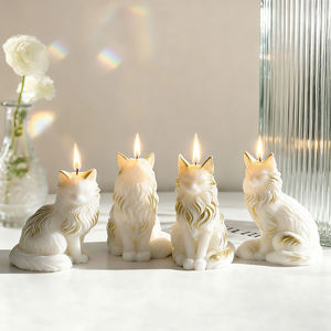 Moule <span class=keywords><strong>en</strong></span> silicone Maine Coon facile à utiliser, figurine 3D de chat de dessin animé réaliste pour la fabrication de <span class=keywords><strong>savon</strong></span>, l'artisanat et les occasions spéciales - Product Image 4