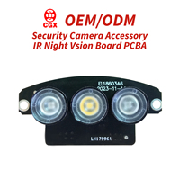 Accessoire de caméra de sécurité CCTV ODM OEM, panneau de vision nocturne 3030, infrarouge et lumière blanche, double spectre, carte PCBA IR 850nm 940nm