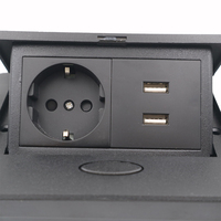 Prise de table pop-up avec ports USB Prise de courant de meubles standard ue 220V pour bureau