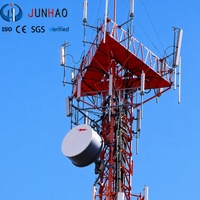 Menara Antena Telekomunikasi Tipe Lattice Tower Baja 3 Kaki Sudut Siku, Menara Penyangga Diri untuk Stasiun Basis Telekomunikasi