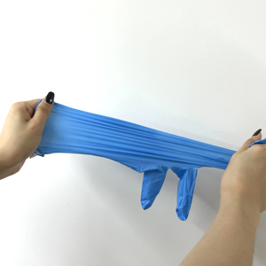 Guanti di sicurezza monouso blu Nitrile puro 100 pezzi Per scatola di protezione Per cliniche odontoiatriche da laboratorio guanti Per la pulizia della casa - Product Image 4