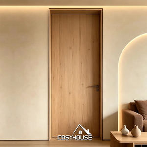 Puerta Interior Personalizada de Chapa de Roble Escandinavo para Dormitorio, Hotel, Apartamento y Proyectos Residenciales - Product Image 1