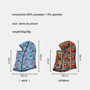 Nouveauté Masque de ski à un trou avec logo personnalisé Coupe-vent Chaud en polyester Balaclava intégral pour adulte et enfant - Product Image 4