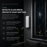Détecteur de bris de vitre sans fil, capteur acoustique pour système d'alarme de sécurité domestique, protection des fenêtres et des portes vitrées LH-505FK