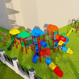 Aire <span class=keywords><strong>de</strong></span> jeux pour enfants commerciale, dalles en caoutchouc d'extérieur, château, installations <span class=keywords><strong>de</strong></span> parc d'attractions pour enfants - Product Image 2