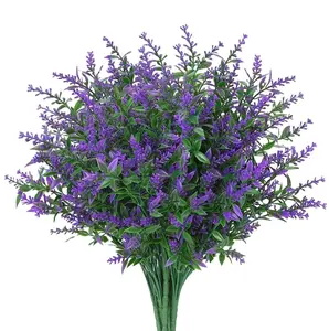 Bán buôn mô phỏng Hoa Oải Hương Hoa đám cưới MỤC VỤ phong cách Provence tím hoa oải hương