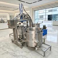 Industriële hydraulische persmachine voor de ontwatering van wijnresten, fruit, groenten, augurken, vaste-vloeistofscheiding, automatische apparatuur