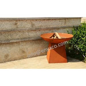Rustic <strong>Cheap</strong> Lawn Landscape Garden D 80cm Steel <strong>Fire</strong> <strong>Pit</strong> with Storage Base Metal Firepit Burner Outdoor - Product Image 5