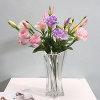 Fleur artificielle en soie de platycodon multi-têtes délicate, haut de gamme, pour décoration de mariage, salon et table à manger