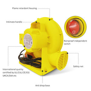 Ventilador de Metal <span class=keywords><strong>Songhai</strong></span> de 380 W, 220 V para EE. UU., 110 V-120 V para Corea, Silencioso, Impermeable, Comercial, Inflable, para Brincolines Inflables - Product Image 5