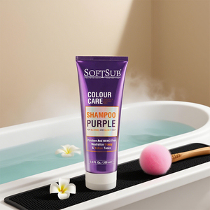 Shampoo <span class=keywords><strong>pour</strong></span> <span class=keywords><strong>cheveux</strong></span> blonds argentés, <span class=keywords><strong>soin</strong></span> colorant sans ammoniaque, marque privée, Softsub, 200 ml - Product Image 3