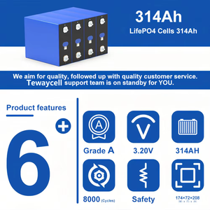 แบตเตอรี่ EU Stock MB31 3.2V 314Ah LiFePO4 เซลล์ลิเธียมแบบแท่งปริซึม 8000 รอบการใช้งาน คลังสินค้าโปแลนด์ จัดส่งแบบ DDP ปลอดภาษี จัดส่งรวดเร็ว - Product Image 2