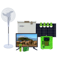 Usine fournissant un système d'éclairage solaire pour la maison appareils électroménagers TV ventilateur réfrigérateur Pay As You Go système d'énergie solaire Paygo