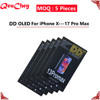 MOQ: 5 Buah Grosir Layar LCD OLED DD untuk iPhone X XS XR 11 12 13 14 15 16 16E 17 Air Mini MAX Plus Pro Layar Sentuh