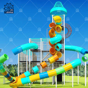 Área escénica, Castillo volador grande, Tobogán de escalada para niños al aire libre para Sky Trail, equipo de entretenimiento de parque no alimentado - Product Image 3