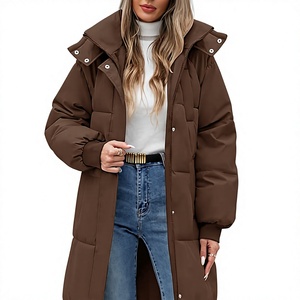 Women's Lightweight Knitted Solid Packable Hooded <b>Winter</b> <b>Quilted</b> Puffer Jacket Detachable Sleeves Hat Water Resistant Fur Lining - Product Image 1