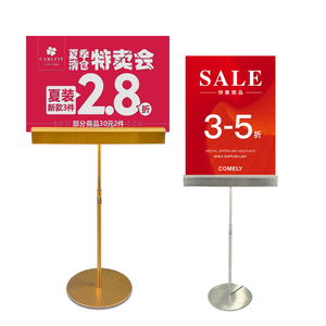 Xách tay hiện đại freestanding có thể điều chỉnh signage tầng đứng bán lẻ hiển thị giữ dấu hiệu quảng cáo điểm mua - Product Image 6