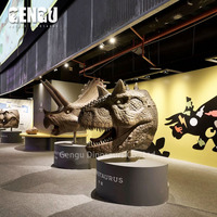 Tête de Dinosaure Animatronique Horrifique pour Maison Hantée – Personnalisez Divers Types de Modèles de Simulation Animatroniques à Vendre