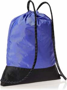 Promotional Gift Travel Recycled Unisex Nylon Purple Black Two-Color High Quality <b>Draw</b> String Backpack - Product Image 2