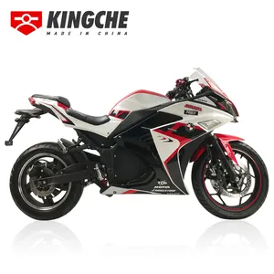 Yüksek kalite güçlü yüksek hızlı yarış E bisiklet elektrikli motosiklet 5000W 72v lityum pil elektrikli motosiklet yetişkin için