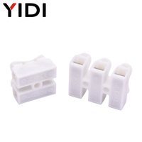 Connecteur rapide pour fils en plastique CH2 CH3, 2/3 broches, 250V/10A, bornier électrique, pince de raccordement, connecteur à ressort pour câble LED