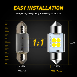 Ampoules LED intérieures AUXITO pour voiture 31MM, éclairage de dôme, éclairage de carte, éclairage de gantier, éclairage de lecture, éclairage de porte, éclairage de plaque d'immatriculation - Product Image 2