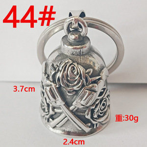 Porte-clés Lion Vintage, Pendentif Ange Ailé Vierge Marie, Style Punk Biker, Effet Goutte d'Huile, Plume, Mode Masculine - Product Image 3