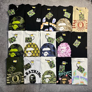 Camiseta de Diseñador de Moda 2026, Versión 1:1 de Alta Calidad, con Estampado de Letras, Camiseta Moderna para Hombre con Estampado Bapees - Product Image 2
