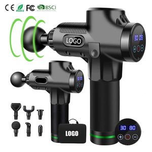 Pistola de masaje recargable por Usb con pantalla Lcd barata al por mayor, pistola de masaje con vibración muscular profunda para deportes, masajeador para el cuidado de la salud - Product Image 1