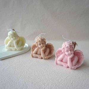 Juego de Velas Aromáticas de Cera de Soja Orgánica Hechas a Mano con Aroma a Ángel, 6 Unidades, Accesorios para Fotos de Instagram, Regalos para Diwali, Bodas, Hogar y Oficina - Product Image 3