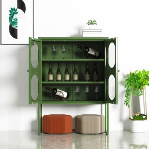 Hiện đại dày cán nguội thép lưu trữ tủ có thể điều chỉnh kệ nhỏ tự chọn <span class=keywords><strong>sideboard</strong></span> cho nhà Thanh căn hộ sử dụng phẳng - Product Image 2