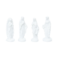 Nouvelle figurine artificielle blanche de la Vierge Marie, accessoire de décoration DIY, ornement suspendu pour micro-paysage de bureau