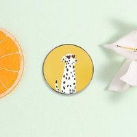 1 Pezzo Spilla Rotonda Personalizzata con Stampa, Prezzo all'Ingrosso, con Motivi Cartoon, Citazioni Ispirazionali, Figure di Animali e Piante, Bandiere, Bande e Distintivi Medici